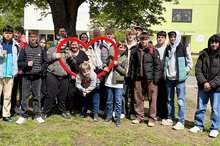 Schüler und Schülerinnen von Schwarzbach Schule und Auguste-Pattberg-Gymnasium